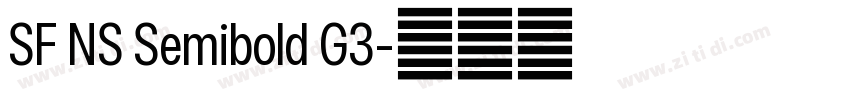 SF NS Semibold G3字体转换